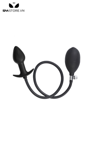SMT3068 - Anal pump với butt plug vân ngang có thể điều chỉnh