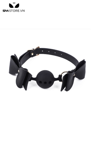 SMT1407 - Đồ chơi bịt miệng gắn nơ ball gag silicon đường kính 4cm