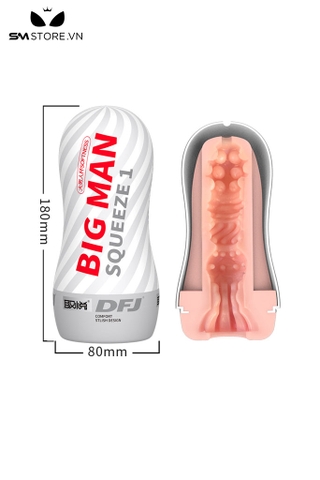 SMT1955 - Cốc thủ dâm big man có nhiều hạt nổi silicon dài 18cm