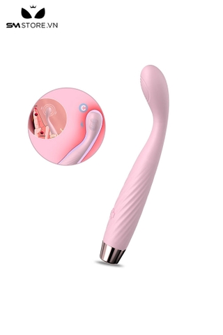 SMT2424 - Que rung silicon massage điểm G có 7 tần số dài 18cm