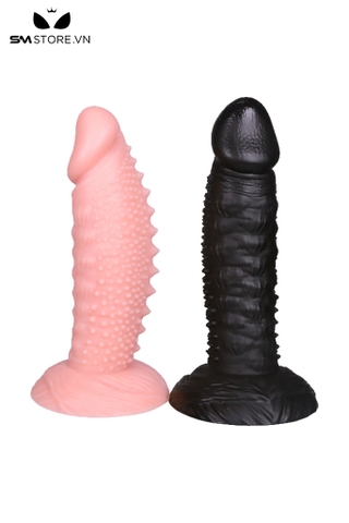 SMT2873 - Dương vật giả khủng lồ silicon có gai nổi có 5 size