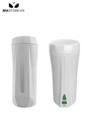 SMT1872 - Cốc thủ dâm silicon có rung 2 đầu cầm tay dài 19.7cm
