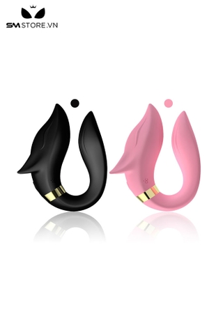 SMT1976 - Trứng rung điều khiển từ xa hình đầu cáo silicon dài 9.2cm