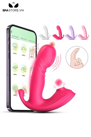 SMT2854 - Máy rung hút đầu dương vật silicon điều khiển qua APP