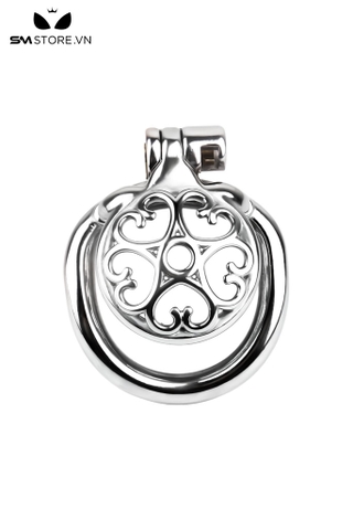 SMT2648 - Khóa dương vật nắp lồi inox hình trái tim thoáng khí