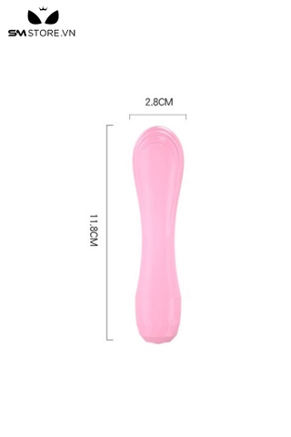SMT506 - Trứng rung nhựa cao cấp màu hồng dài 11.8cm có 2 chế độ rung