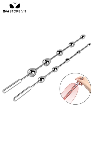 SMT2201 - Souding que niệu đạo inox với chuỗi 5 hạt có 2 size