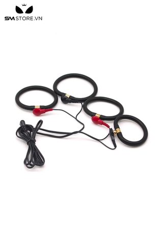 SMT2804 - Set 4 vòng đeo dương vật silicon kèm sốc điện
