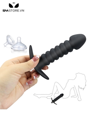 SMT2579 - Máy rung hậu môn silicon mềm có 10 tần số dài 13.2cm