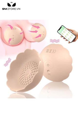 SMT2071 - Máy rung núm vú bông hoa có 10 chế độ điều khiển qua APP