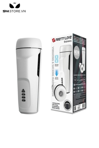 SMT1455 - Cốc thủ dâm rung tự động có gân nổi ôm sát và âm thanh