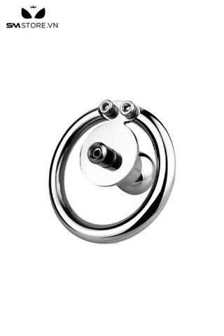 SMT2690 - Khóa dương vật mặt dẹt cực âm inox không gỉ có 4 size