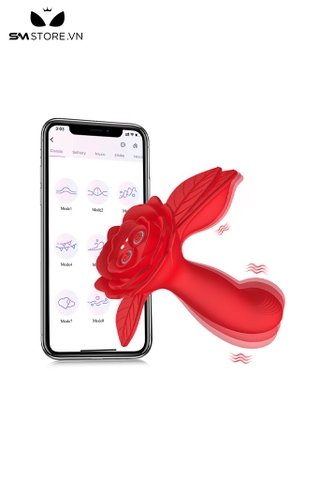 SMT2755 - Máy rung đầu dương vật đế hình hoa lá dài 136mm