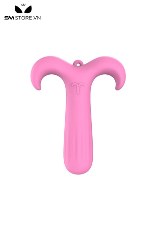 SMT2268 - Máy rung ngụy trang sừng con bạch dương hồng dài 10cm