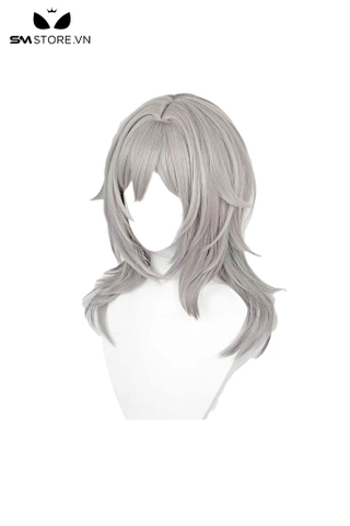 SMP147 - Tóc giả hóa trang anime trailblazer màu xám dài ngang vai