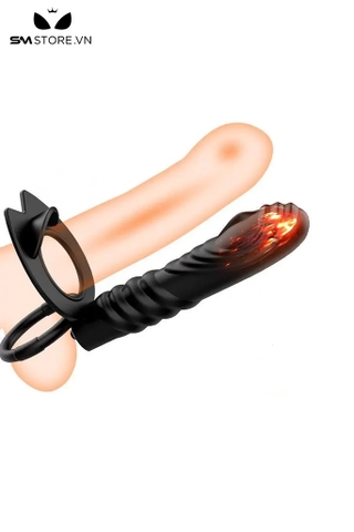 SMT1123 -  Dương vật giả silicon dài 135mm kèm vòng đeo dildo