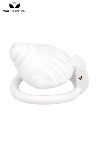 SMT2642 - Khóa dương vật dạng lồng ngụy trang vỏ sò mix kèm 4 vòng