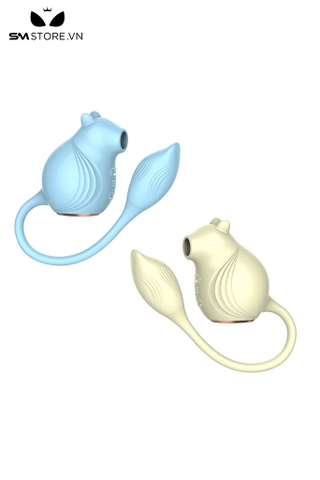 SMT2789 - Máy rung hút 2 đầu có 10 chế độ sạc điện dài 29cm