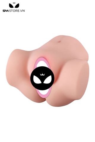 SMT2753 - Mông giả nguyên khối dài 15cm với 2 lỗ âm đạo và hậu môn
