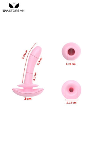 SMT2640 - Ống sounding hình hậu môn chất liệu silicon dài 4cm