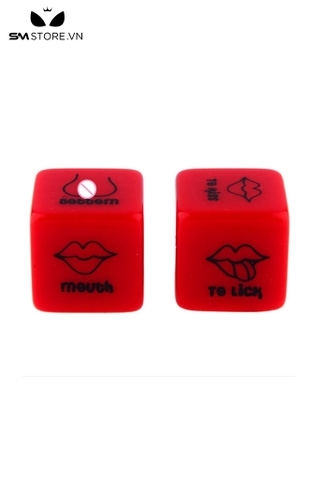 SMT1682 - Xúc sắc tình yêu đỏ với các bộ phận trên cơ thể dài 1.8cm