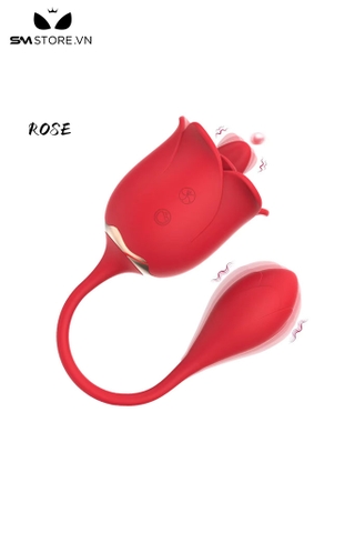 SMT2285 - Trứng rung bông hoa hồng có 12 tần số dài 278mm