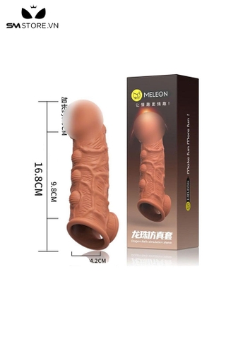 SMT1443 - Bao cao su nâu đôn dên đường kính 4.2cm dài 16.8cm