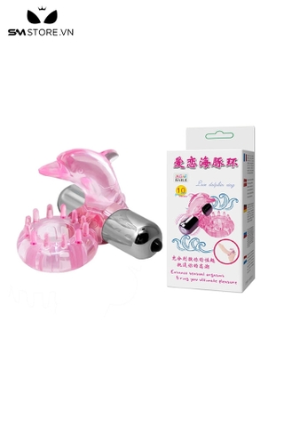 SMT1922 - Vòng đeo dương vật silicon hình cá voi đường kính 38mm