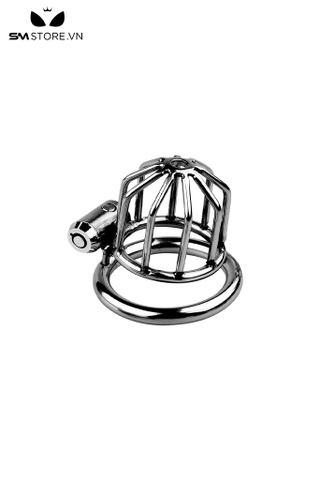 SMT616 - Khóa dương vật inox không gỉ 1 ổ khóa và 2 chìa dài 61mm