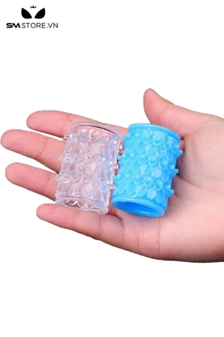 SMT082 - Bao cao su đôn dên khúc giữa có bi chất liệu silicon dài 4.5cm