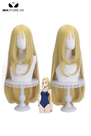 SMP165 - Tóc giả hóa trang anime màu vàng óng dài 100cm