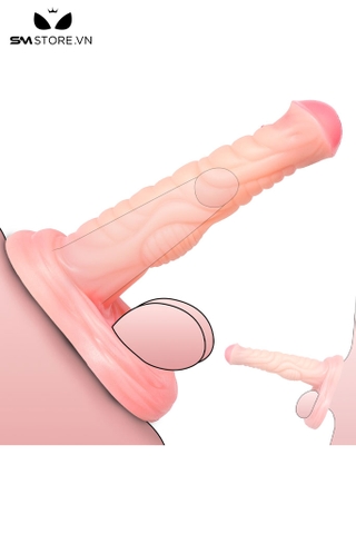 SMT2310 - Dương vật giả silicon có phần đế to và dính tường dài 17.5cm