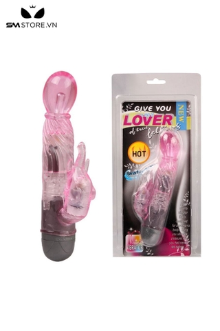 SMT2568 - Máy rung tai thỏ silicon dài 178mm có 10 tần số