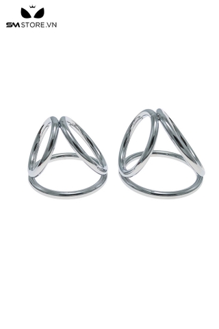 SMT2250 - Vòng đeo dương vật inox chống xuất tinh sớm có 3 vòng