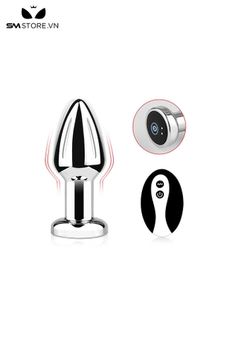 SMT973 - Butt plug phích cắm hậu môn inox có điều khiển từ xa