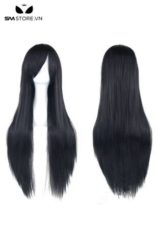 SMP153- Tóc giả cosplay thẳng nhiều màu mái chéo dài 80cm