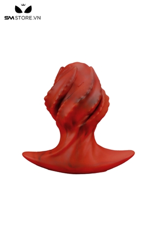 SMT2850 - Anal guge dạng xoắn ốc màu đỏ đen chất liệu silicon