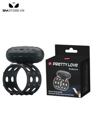 SMT2776 - Vòng rung tình yêu Prettly Love silicon kèm bi dài 46mm