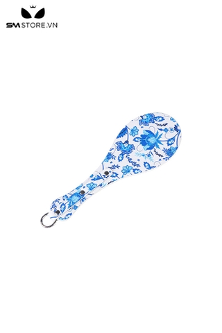 SMT248 - Roi tình yêu paddle họa tiết hoa sứ màu xanh trắng dài 27.5 cm
