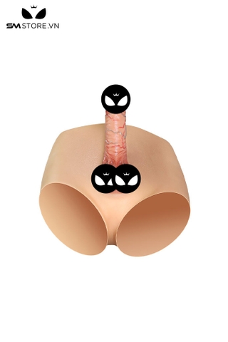 SMT970 - Dương vật giả silicon liền quần kiểu đặc và rỗng ruột