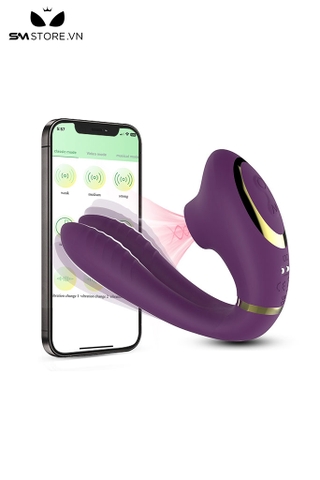 SMT1129 - Máy rung silicon massage âm vật và núm vú điều khiển qua APP