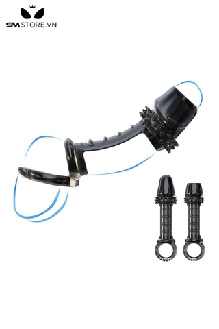 SMT2619 - Bao cao su đôn dên hở giữa có gai đeo bìu dài 138mm