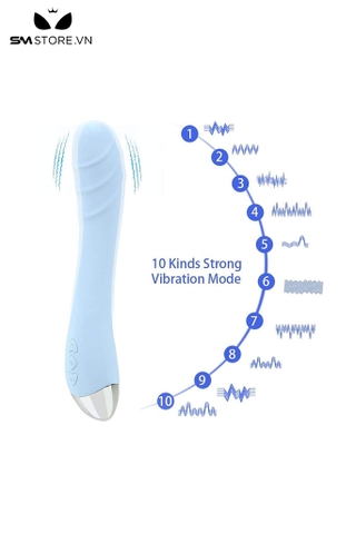 SMT2017 - Máy rung đầu dương vật có 10 chế độ chất liệu silicon mềm