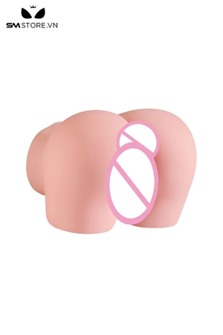 SMT2320 - Mông giả silicon mềm có âm đạo và hậu môn dài 10cm