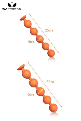 SMT4929 - Đồ chơi hậu môn anal beads có đế dính với chuỗi 5 bóng