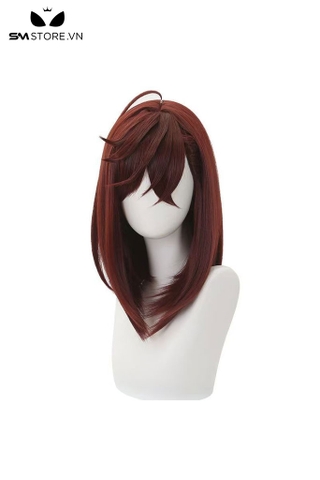 SMP151 - Tóc giả cosplay Ayase Momo màu nâu đỏ dài 45cm
