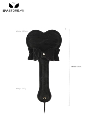 SMT1646 - Roi tình yêu paddle bằng nhung dài 29cm thiết kế trái tim