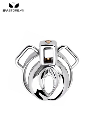 SMT2649 - Khóa dương vật hình âm đạo giả inox có 4 size