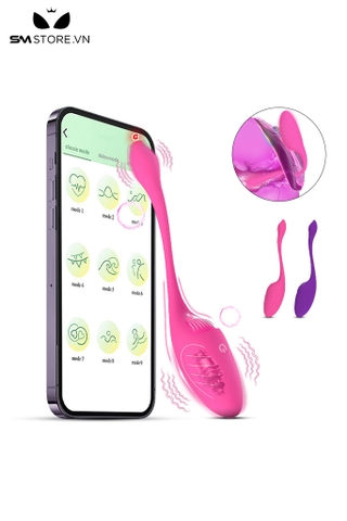 SMT2356 - Trứng rung 2 đầu điều khiển từ xa qua APP dài 22.5cm