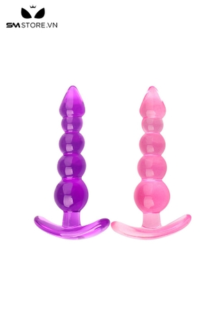 SMT357 - Đồ chơi hậu môn silicon thiết kế bi tròn dạng tầng dài 11.8cm